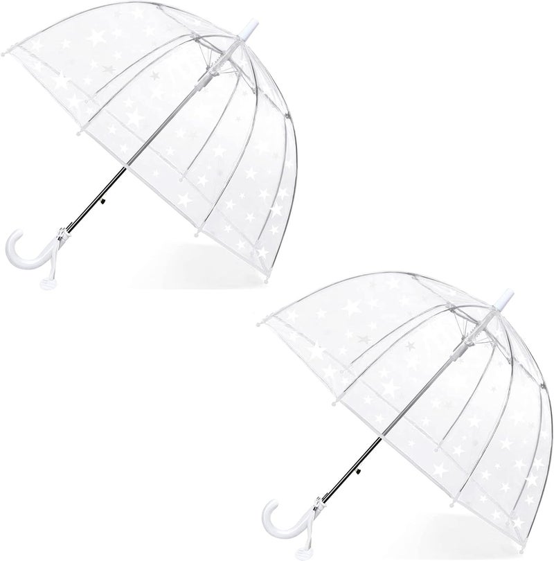 RONIARE Kids Clear Bubble Umbrellas for Rain Dome Windproof Umbrella for Kid Girls and Boys - Image 1